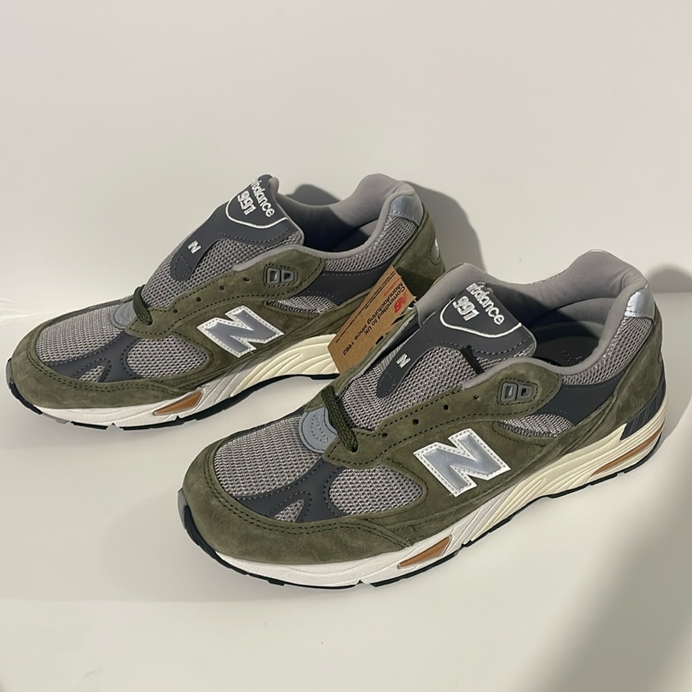 COPY - New Balance 991 Green Grey Size 7.5